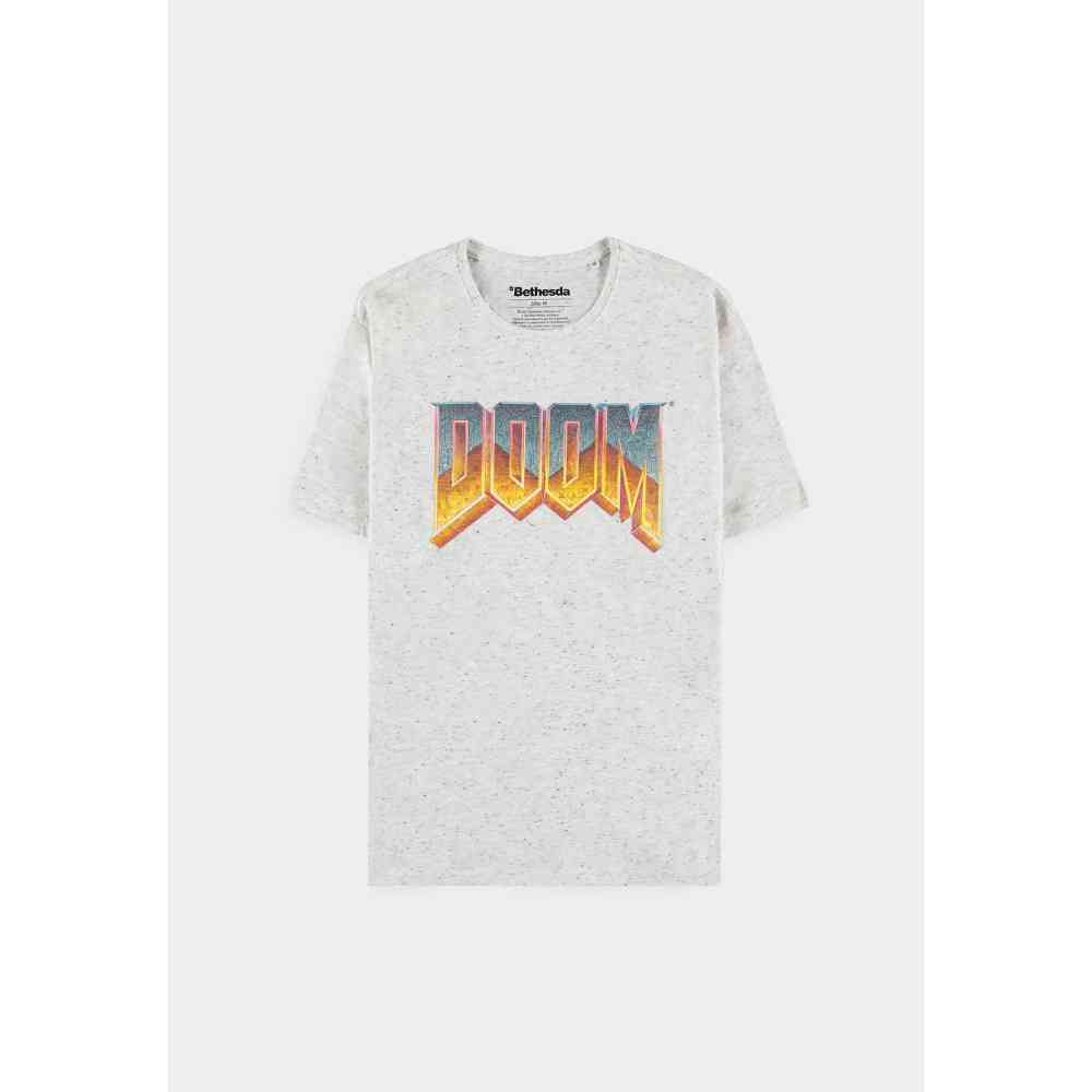 Doom - Logo Herren TShirt - Grau